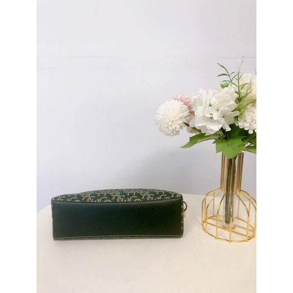 Coach CF343 Madi Crossbody With Coach Monogram Print IN Green - Picture 4 of 7